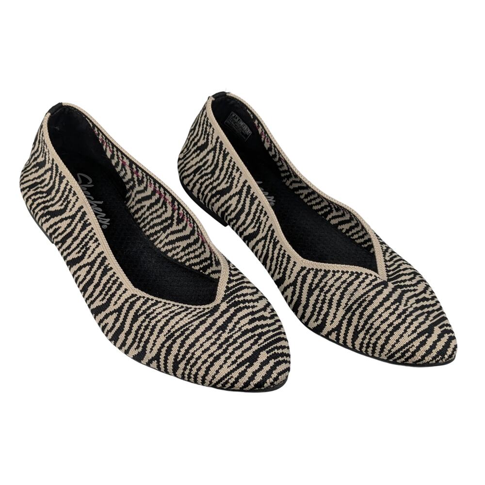 Skechers Cleo Claw-Some Animal Print Ballet Flats Size 8